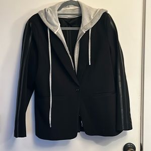 Evereve Hooded Blazer, black size L